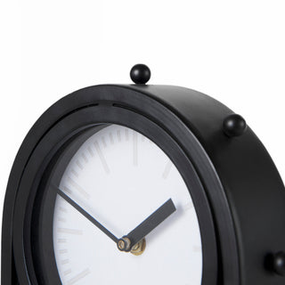 Mercana Marian Black Studded Table Clock