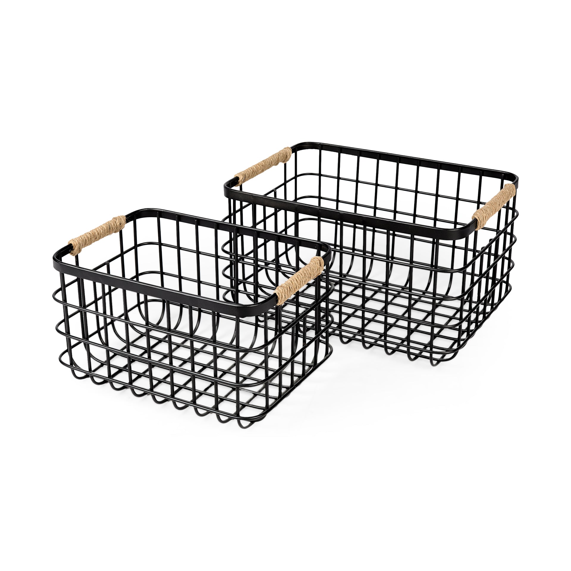 Mercana Marius Metal Baskets Set of 2