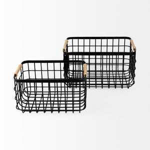 Mercana Marius Metal Baskets Set of 2