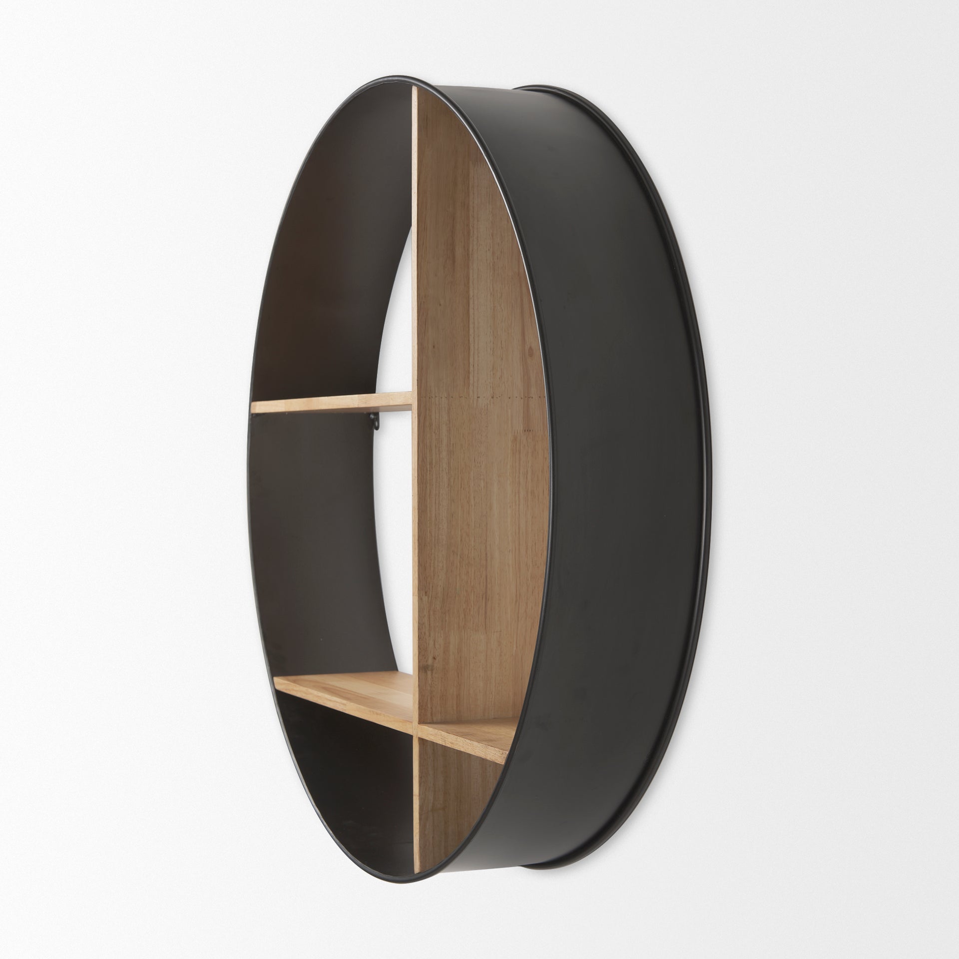 Mercana Hector Round Wall Shelf