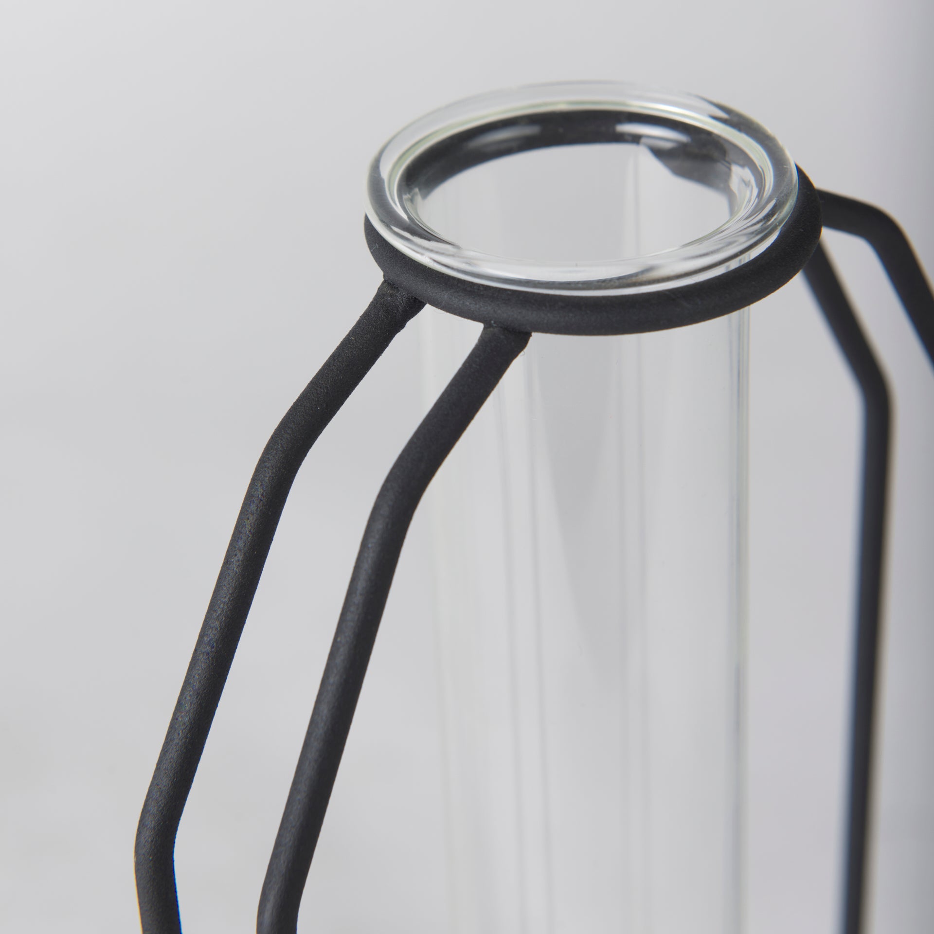 Mercana Aria Metal And Glass Vial Vase