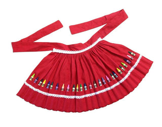 Red Confetti Crayon Apron