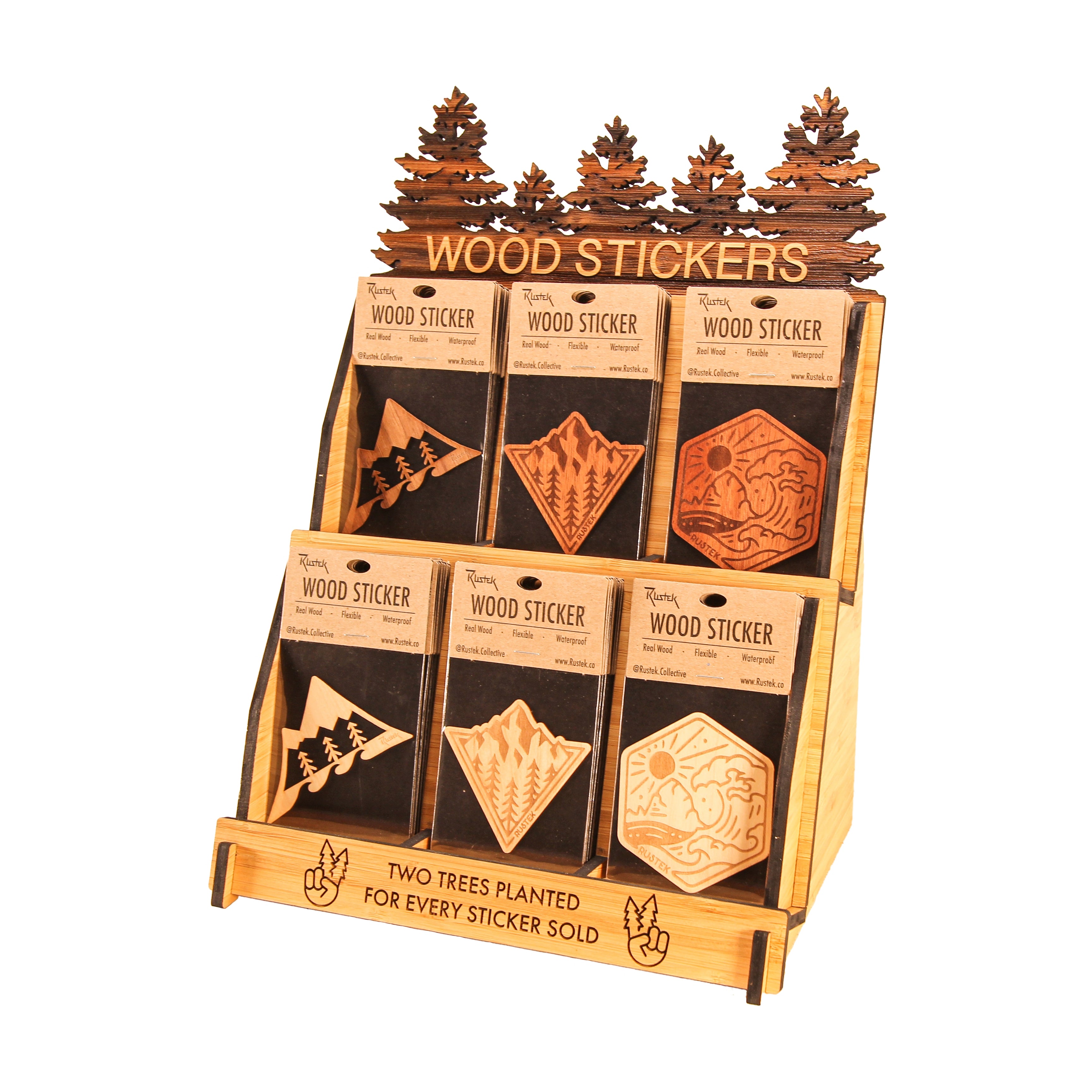 Rustek Wood Sticker Collection
