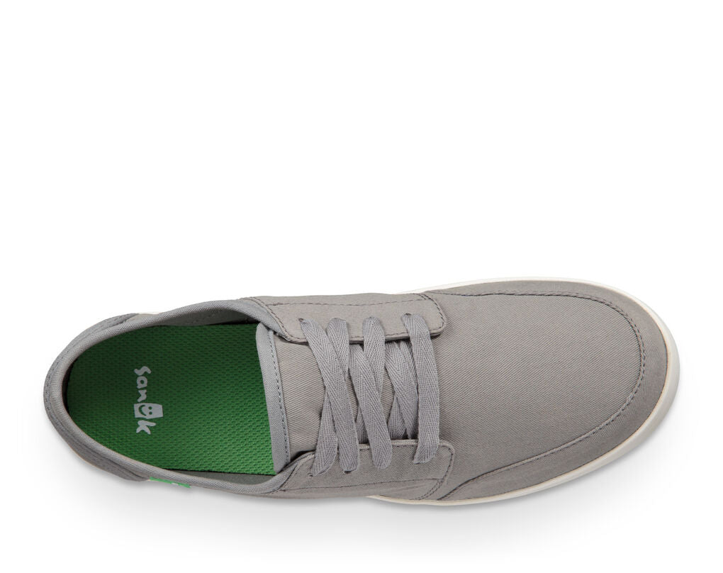 Sanuk Mens Vagabond Lace Sneaker Grey