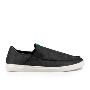 Sanuk Mens Pick Pocket Slip-On Hemp Black