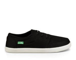 Sanuk Lil Vagabond Lace Sneaker Black - Toddler