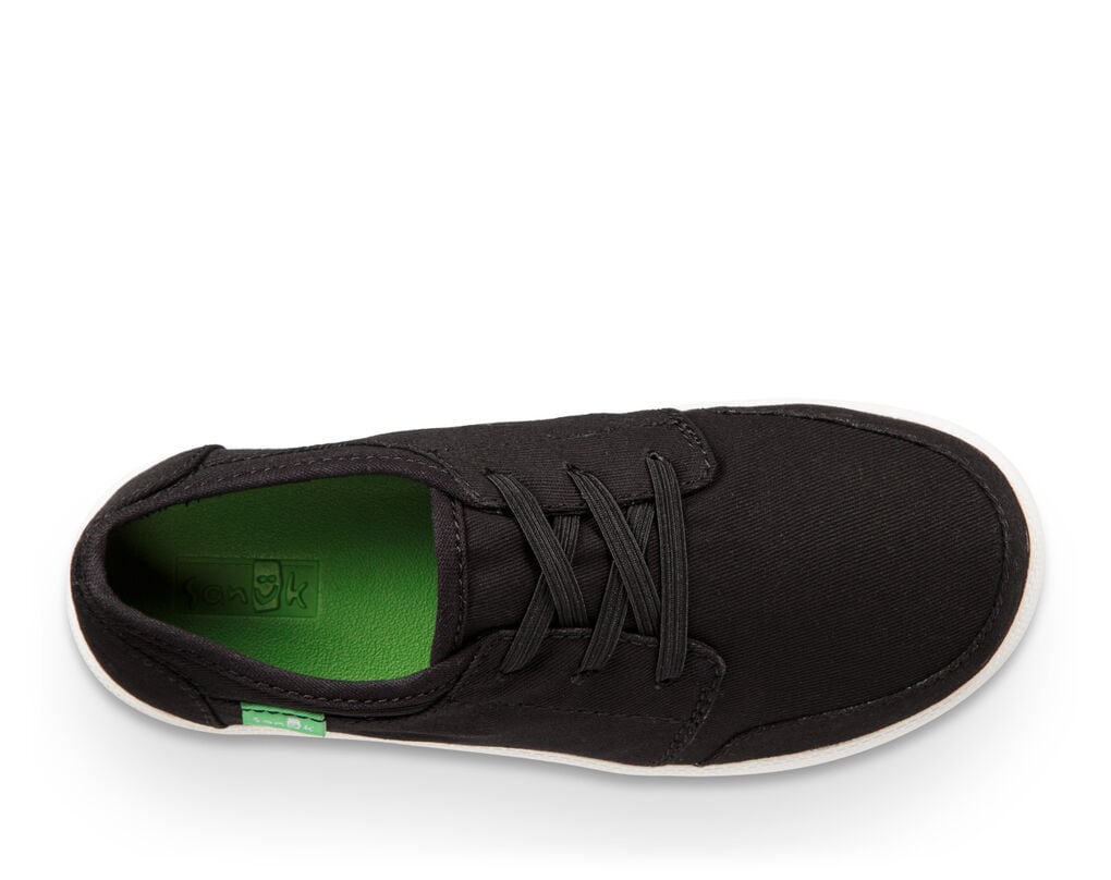 Sanuk Lil Vagabond Lace Sneaker Black - Toddler