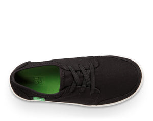 Sanuk Lil Vagabond Lace Sneaker Black - Toddler