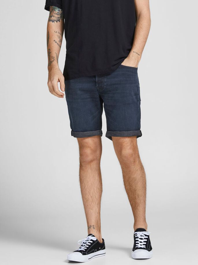 Jack & Jones Indigo Knit Denim Shorts