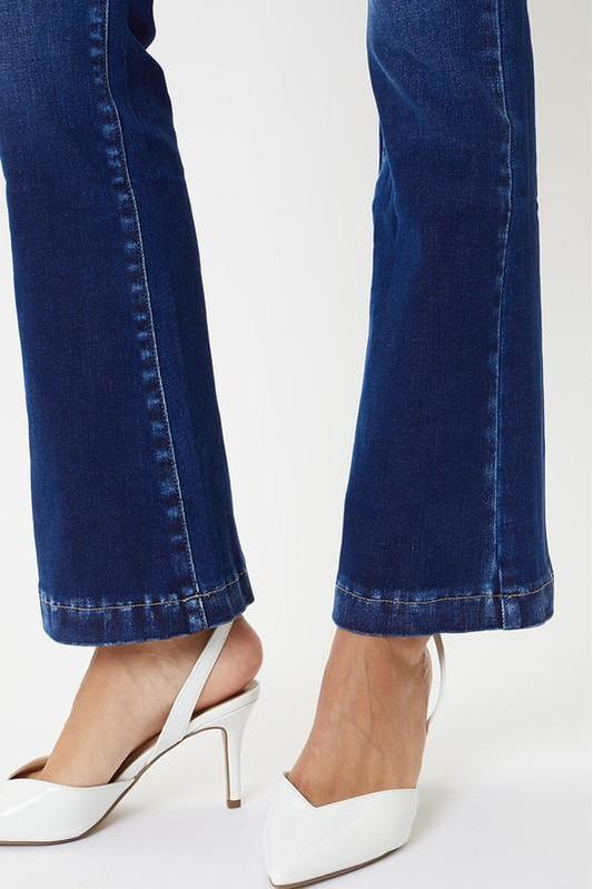 KanCan Double Waistband Flare Jeans