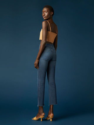 DL1961 Womens Bridget Boot High Rise Instasculpt Crop