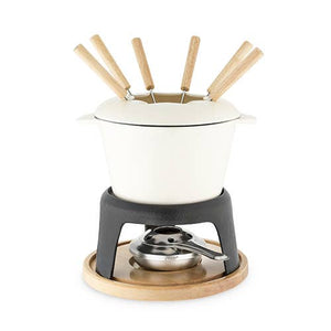 Rustic Farmhouse: Cast Iron Fondue Set by Twine