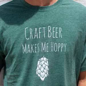 Commons Mens Tee Craft Beer Makes Me Hoppy