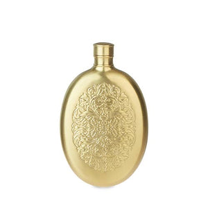 Twine Brushed Finish Filigree Flask