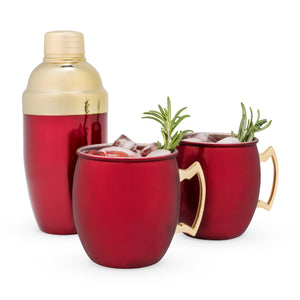 Rustic Holiday: Red Mule Mug & Cocktail Shaker Gift