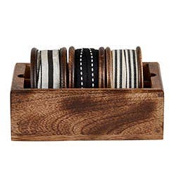 Black Stripe Ribbon Trio Box