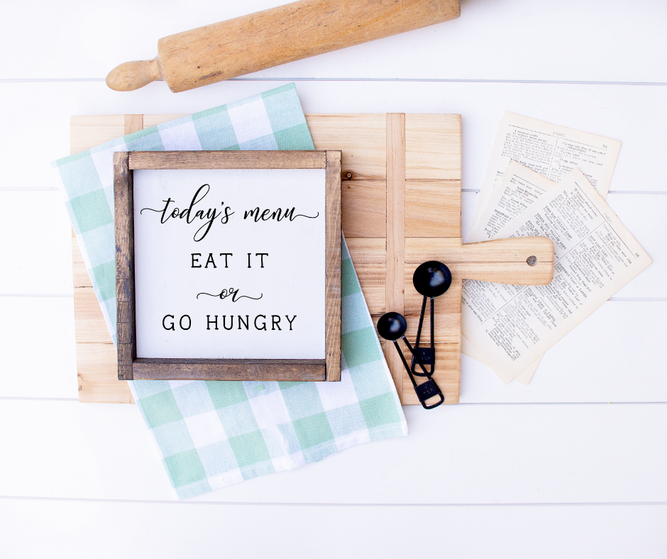 "Todays Menu" Wood Sign