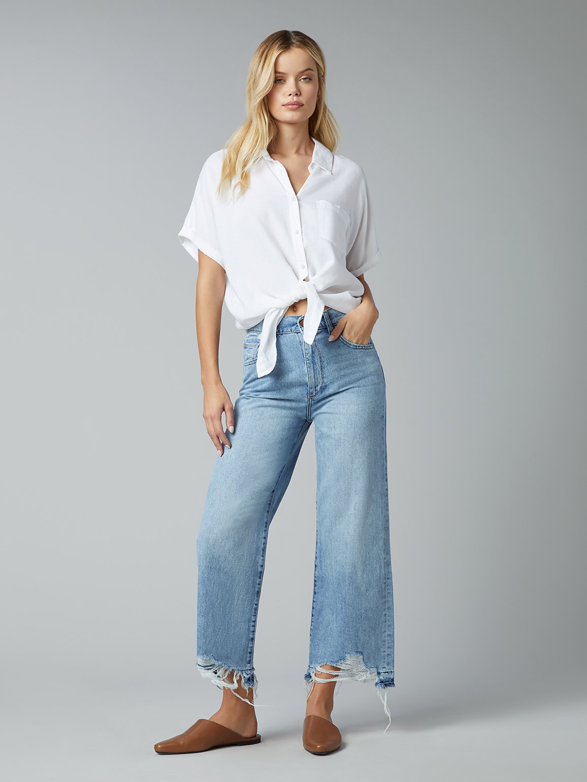 Dl1961 hepburn high deals rise wide leg jean