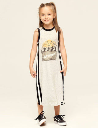 Commons Girls GOTS Organic Cotton Tank Top Midi Dress