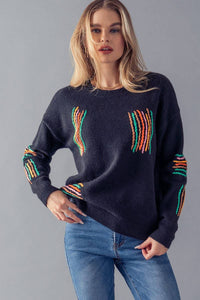 Marcy Stitched Sweater