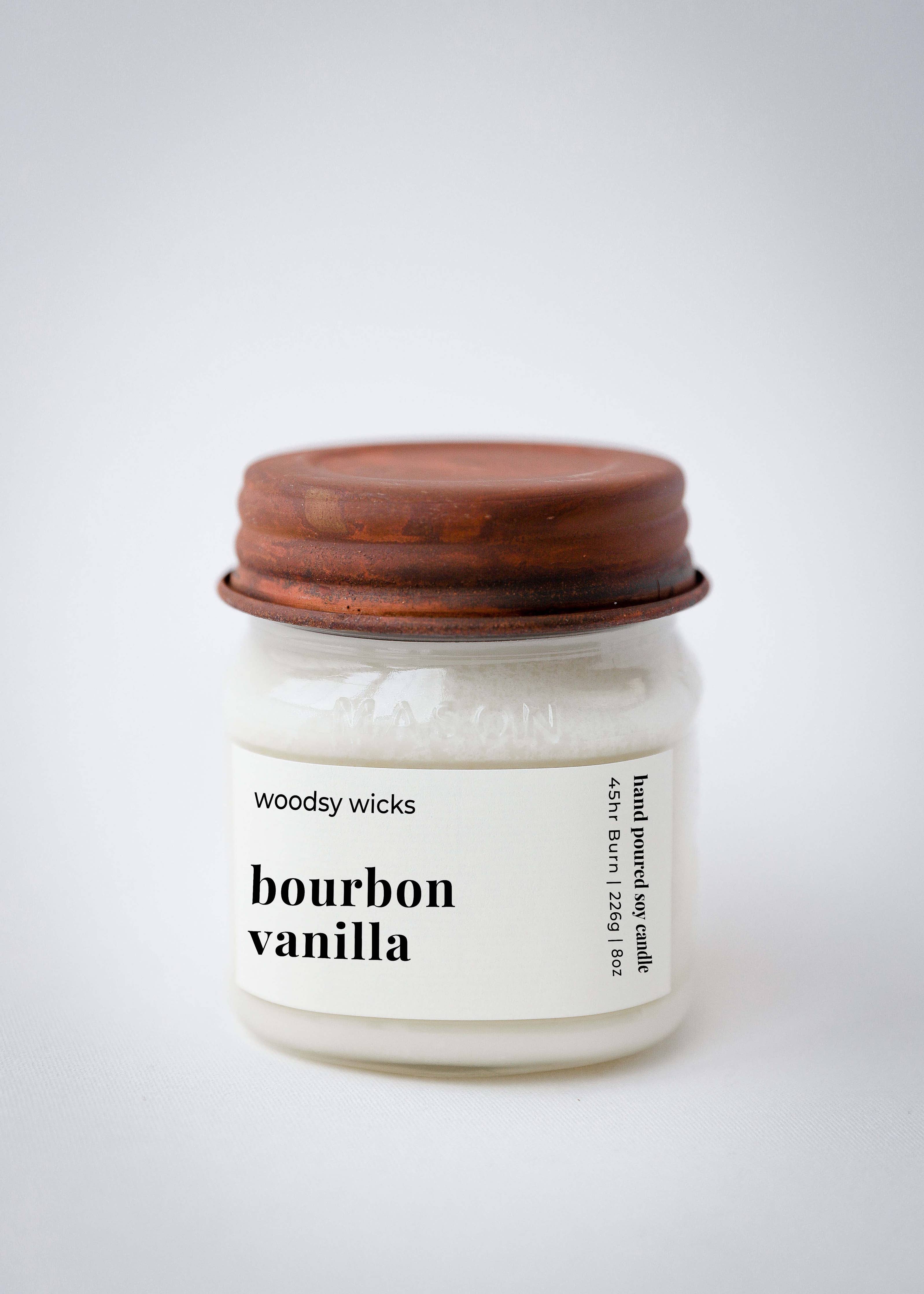 Woodsy Wicks 8oz Crackling Wood Wick Soy Candle