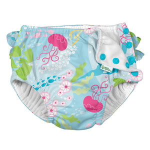 Green Sprouts Ruffle Snap Reusable Swimsuit Diaper