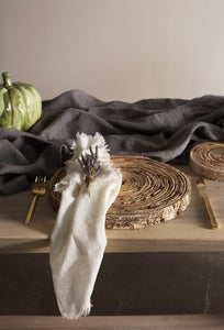 Stripped Birchwood Charger