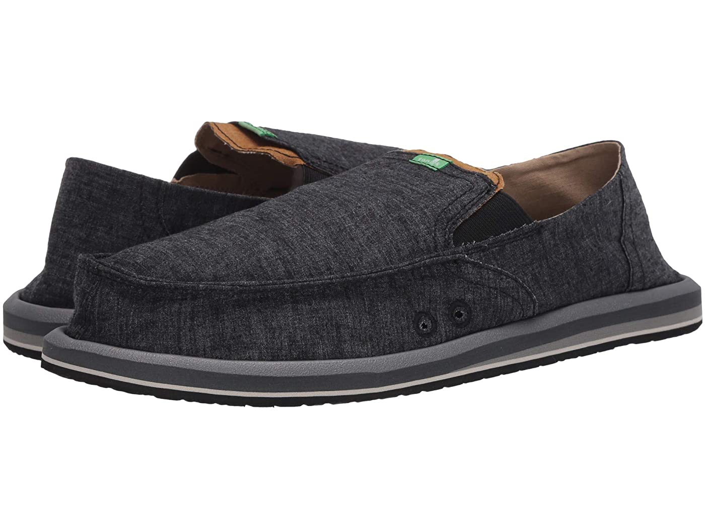 Sanuk Mens Pick Pocket Hemp Black