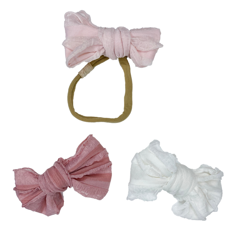 Headbands of Hope Lil Bow Peep Clip Bows Set