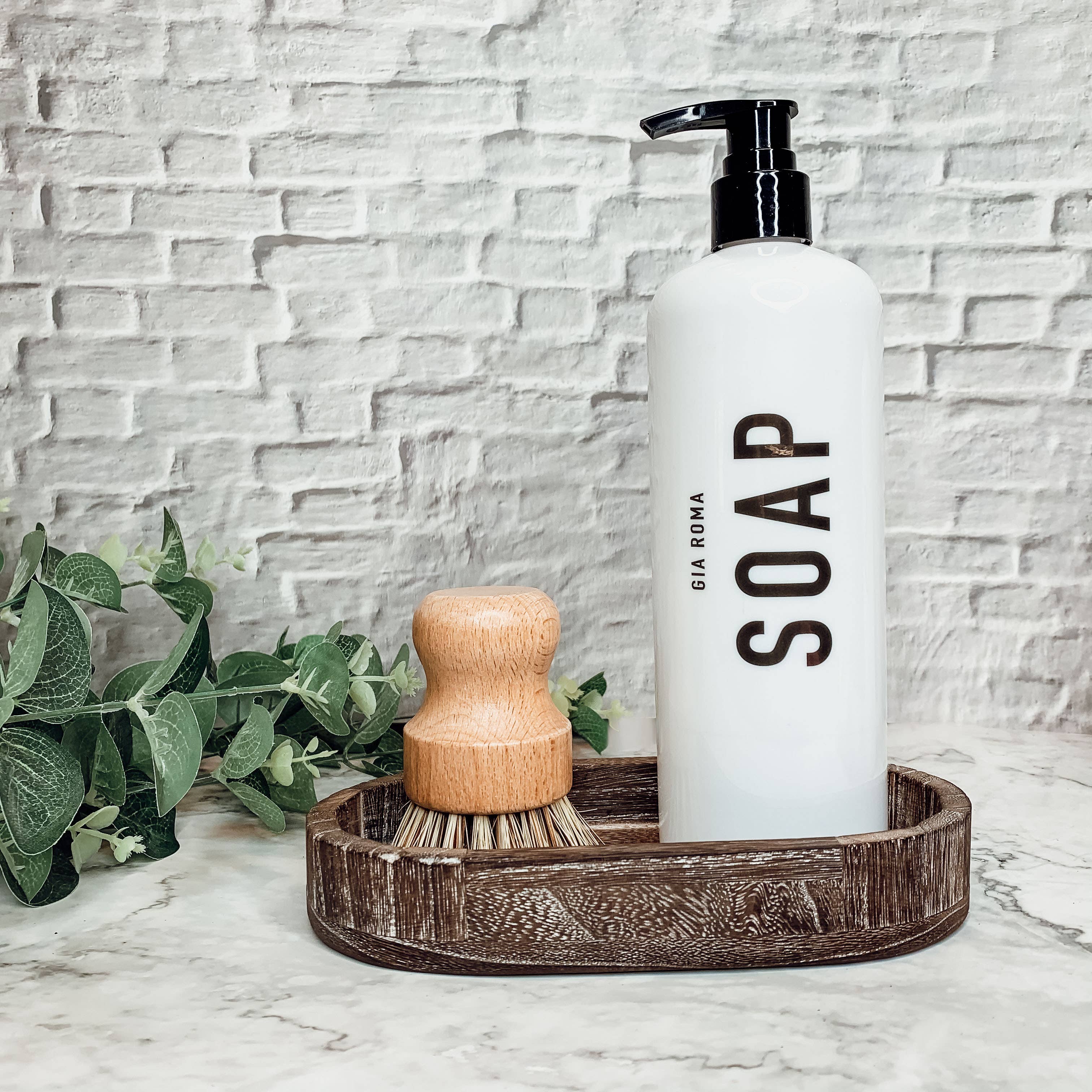 Commons Rustic Wood Tray