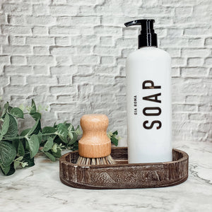 Commons Rustic Wood Tray