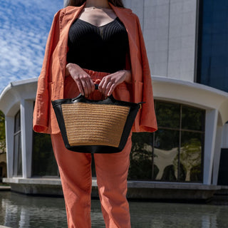 Melie Bianco Amalfi Recycled Vegan Medium Top Handle Bag
