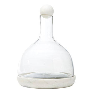 Marble & Glass Wine Carafe