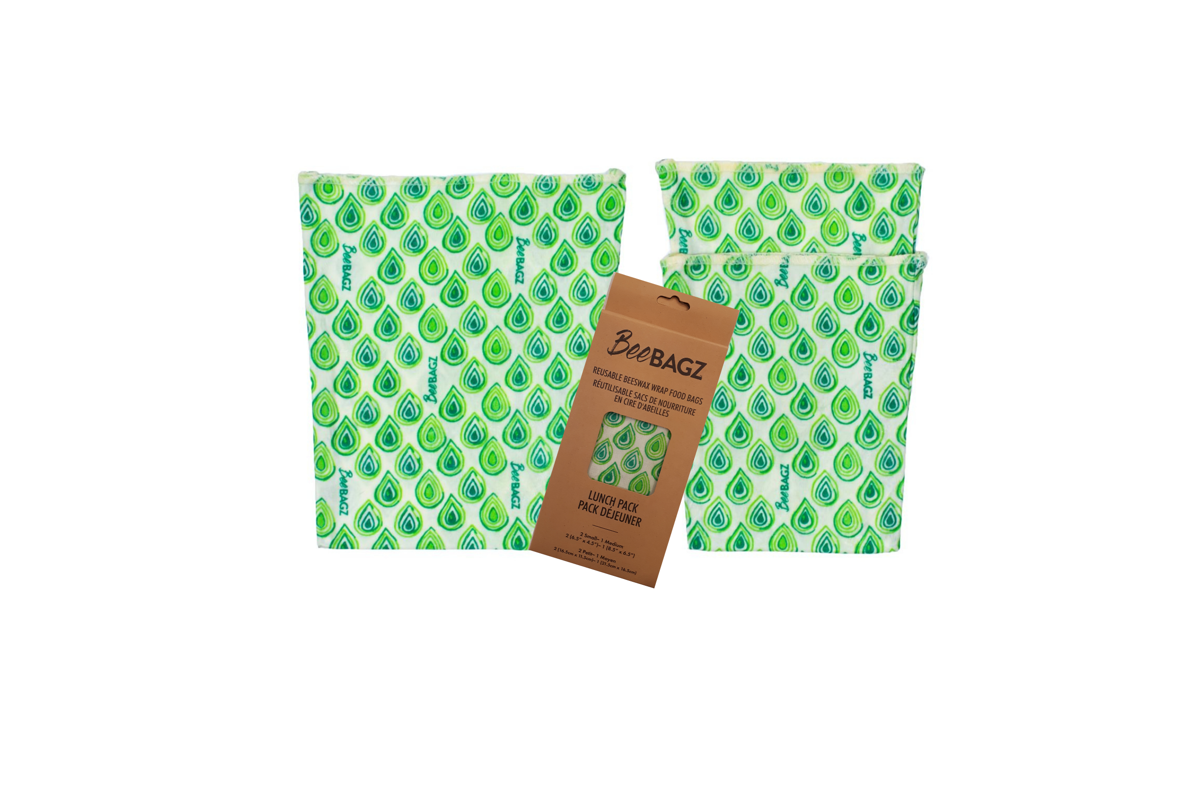 Reusable Beeswax Wrap Food Storage Bags