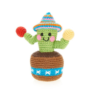 Pebble Organic Cactus Rattle