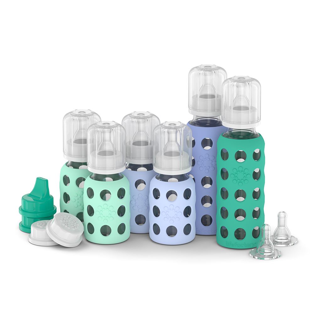 Glass Baby Bottle Starter Kit