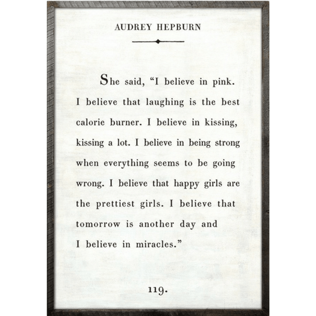 Sugarboo & Co Audrey Hepburn Framed Art