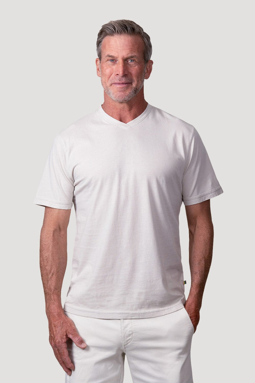 True Grit Secret Wash Cotton V-Neck Tee