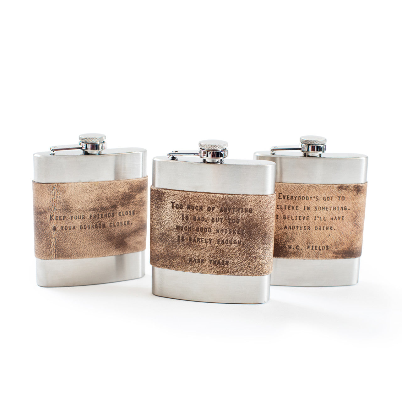 Sugarboo Leather Flask Collection