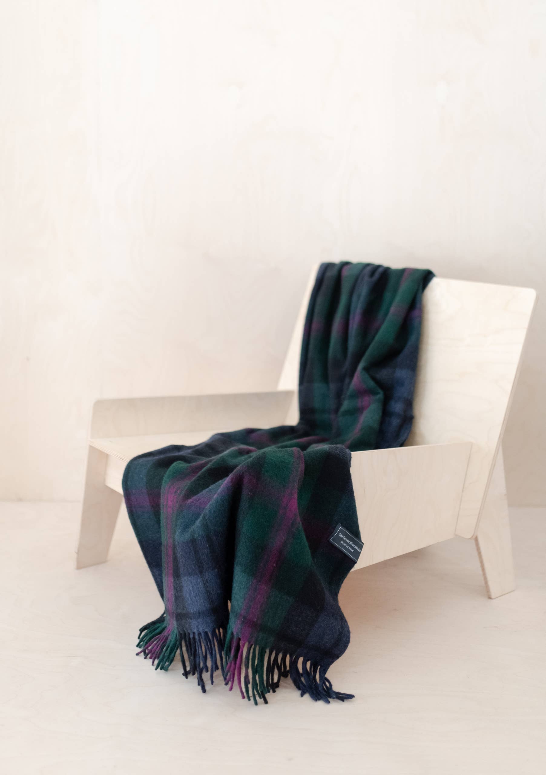 Tartan Blanket Recycled Wool Knee Blanket - Baird 28" L