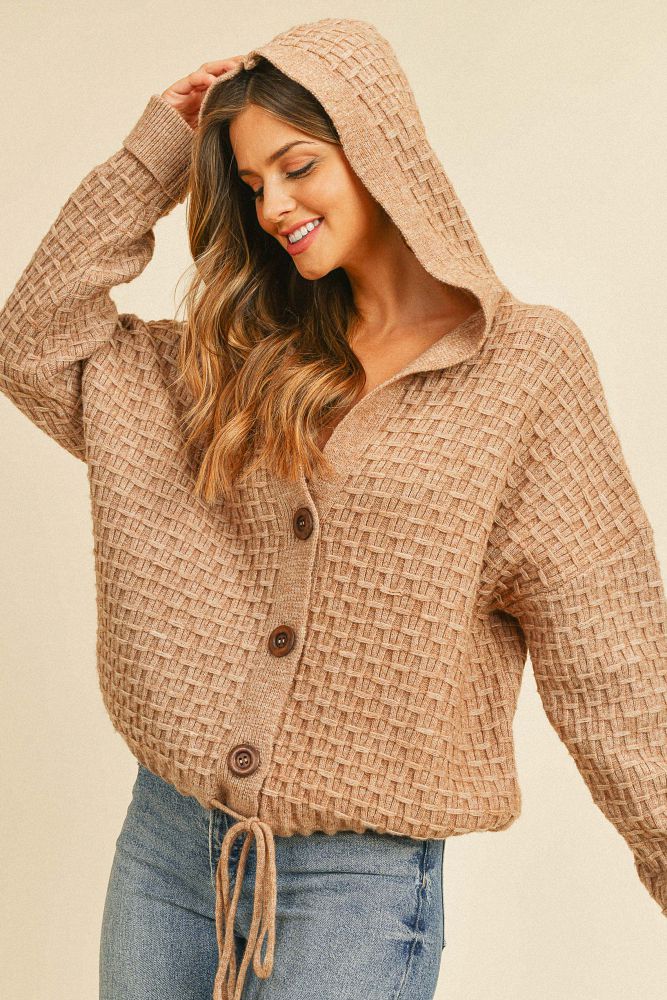 Isabella Knitted Sweater Hoodie