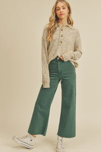 Jacee Collar Long Sleeve Sweater