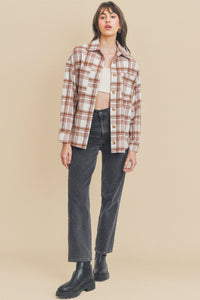 Jirina Rust Shacket