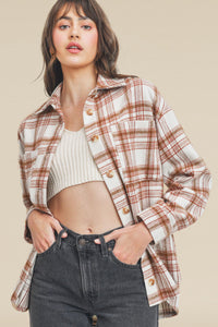 Jirina Rust Shacket