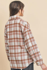 Jirina Rust Shacket