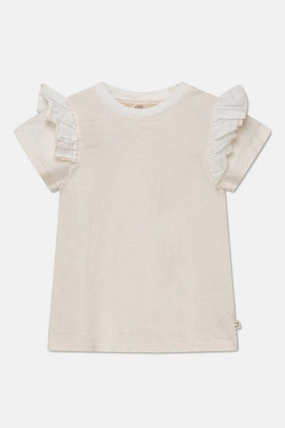 My Little Cozmo Girls Slub Ruffle Tee