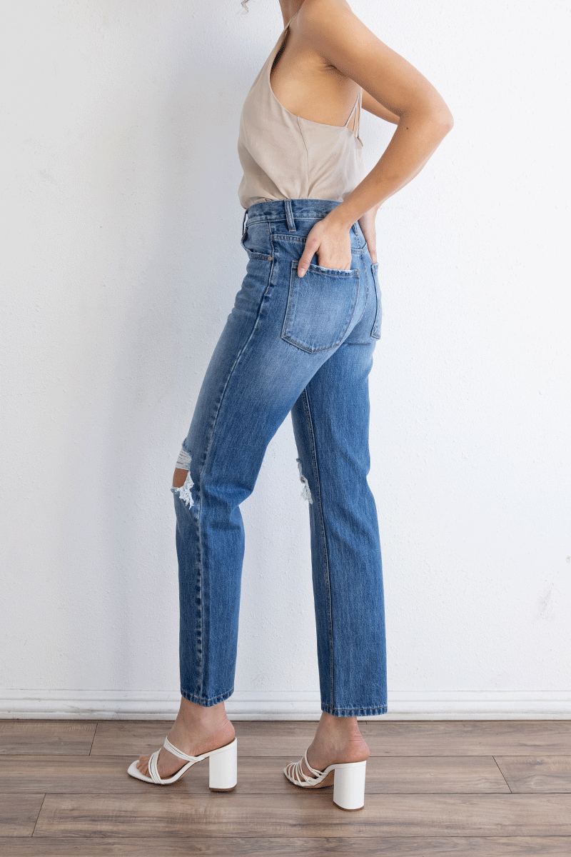 KanCan Dixon Ultra High Rise 90's Boyfriend Jeans