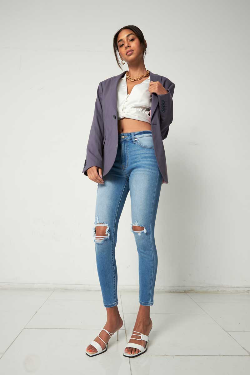 KanCan Serena High Rise Ankle Skinny Jeans