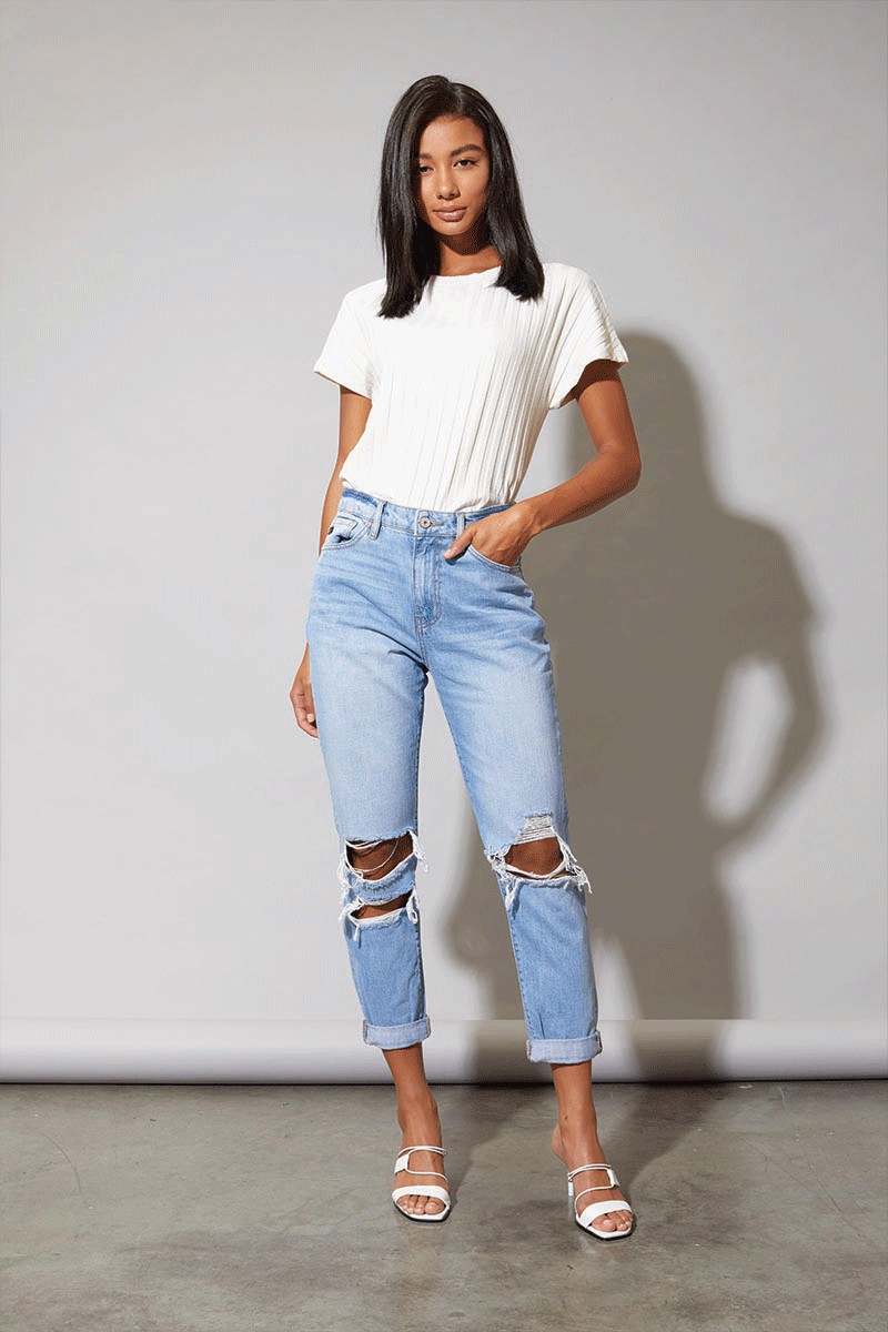 KanCan Bridget Ultra High Rise Mom Jeans