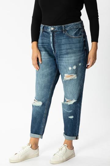 KanCan Beatrice Ultra High Rise Boyfriend Jeans - Plus